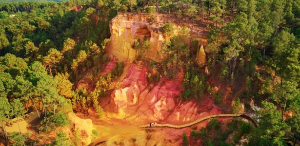 Le sentier des ocres à Roussillon en Provence : une palette de couleurs
