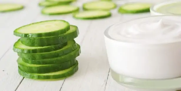 Recette de masque au concombre et à la crème