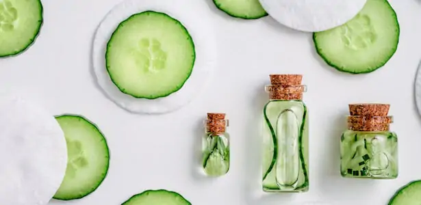 Eau de concombre pour soin visage naturel
